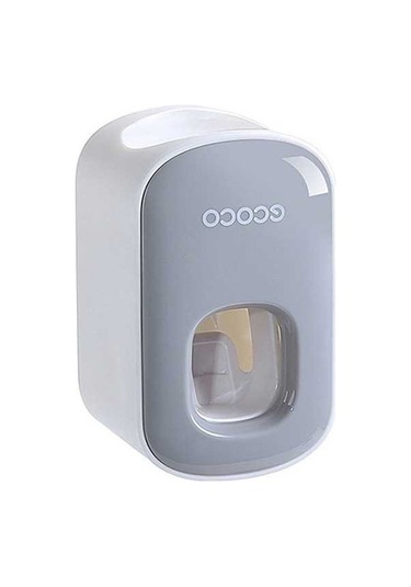 Prestigegoods Ecoco Duvara Monte Otomatik Diş Macunu Dispenseri Gri, Çocuklar Ve Yetişkinler İçin Diğer