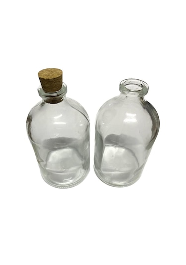 100cc Mantar Tıpalı Cam Şişe Söz Düğün Nikah Kına 40 Adet