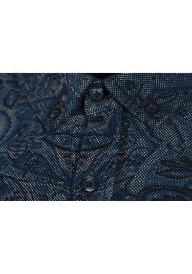 Arma Erkek Şal Desenli Gömlek K8gko1051 Turkuaz
