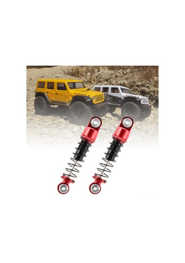 Samdoo Axı90081 Rc Araçları İçin 4 Adet 37mm Aluminyum Tüp Amortisör - Altın Renkli, Kaynaklı Yedek Yaylı