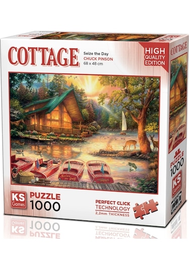 Ks Games 1000 Parça Göl Evinde Bir Gün Puzzle