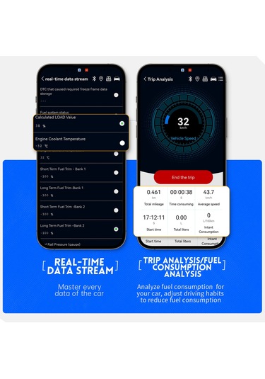 Fnırsı Fd10 Araba Obd2 Arıza Teşhis Cihazı Bluetooth 5.1 Bağlantılı Motor Dedektörü