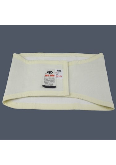 Saf Yün Ortopedik Bel Destekli Cırtlı Korse %100 Angora Haki Yeşil-130