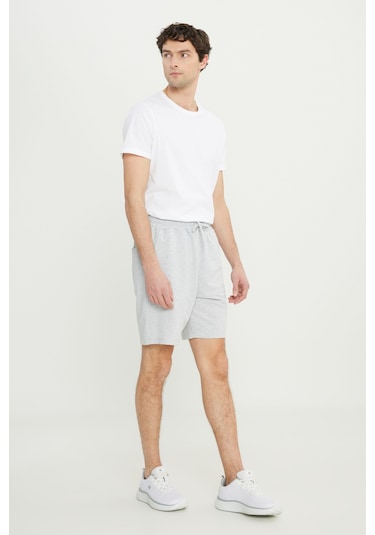 Erkek Antrasit - Gri Melanj 2'li Paket Pamuklu Rahat Nefes Alabilen 2 İplik Cepli Örme Standart Fit Şort Antrasit - Gri Melanj Erkek Antrasit - Gri Melanj 2'li Paket Pamuklu Rahat Nefes Alabilen 2 İplik Cepli Örme Standart Fit Şort Antrasit - Gri Melanj