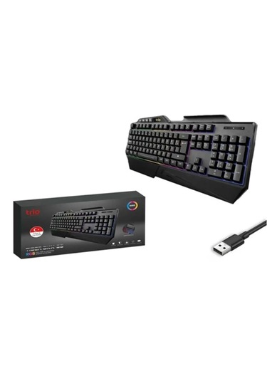 Trio Trgkx99 Kablolu Işıklı Q Oyuncu Klavyesi