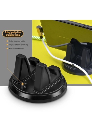Araba Cep Telefonu Tutucu Kaymaz Silikon 360 Derece Dönen Gösterge Paneli Otomobil Evrensel Çok Fonksiyonlu Navigasyon