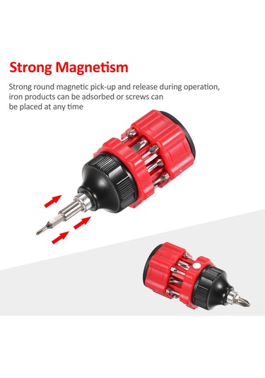 Moveevo 12'li Çok Amaçlı Mini Tornavida Seti - Taşınabilir Tamir Ve Montaj Aracı
