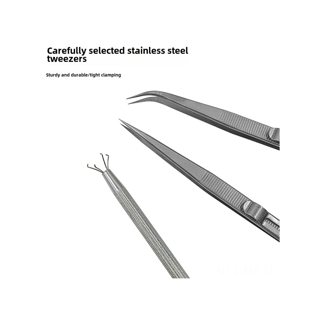 Mufunye Çelik Gümüşçü Takı Cımbızları Seti - Düz Ve Eğik Uçlu Taş Tutucu, Pırlanta Ve Mücevherler İçin Çok Amaçlı Araç