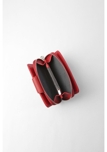 Cengiz Pakel Orta Boy Çıt Çıt Detaylı Kadın Cüzdan/portföy - 65300 - Kırmızı 65300-kırmızı