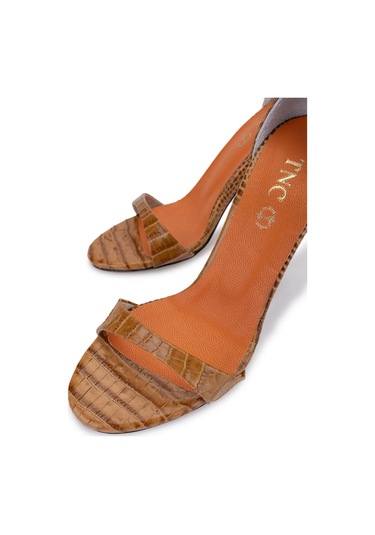 Tamer Tanca Kadın Hakiki Deri Taba Topuklu Ayakkabı 340 158 Bn Ayk Y25 Taba Taba