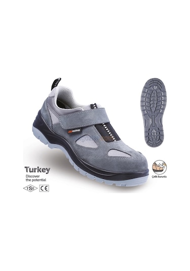 Mekap İş Ayakkabısı Gri