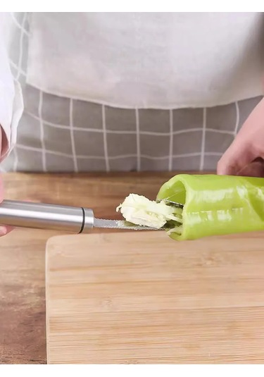 Morabi Biber Çekirdeklerini Çıkarma Ve Dilimleme İçin Mutfak Bıçağı 261500531