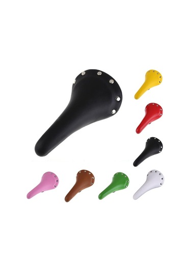 Fochsia B Biciklet Sele Koltuk - Yüksek Kaliteli Deri - Sabit Dişli - Erkekler İçin - Anakara Ve Çin Altın