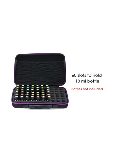 Ulzyvf Eva Taşınabilir 60 Yuvalı Esans Yağı Saklama Kutusu - Şok Emici, Fermuarlı, Diğer Diğer