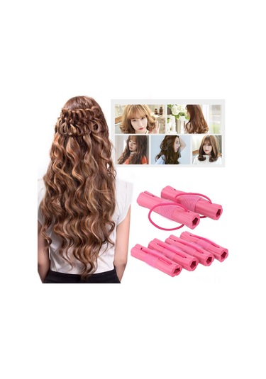 Teltree 6 Adet Yumuşak Saç Kıvırma Rulosu - Uyurken Kullanılabilir, Zararsız Dıy Saç Şekillendirme Aracı