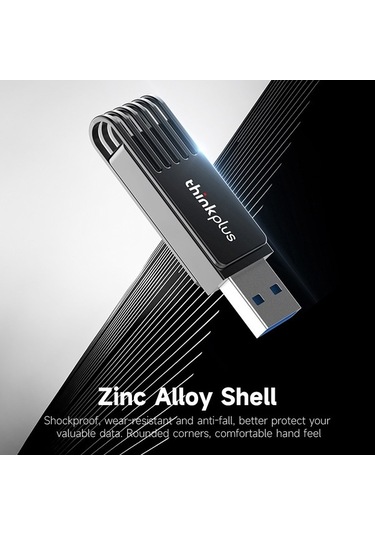 Novahub Thinkplus Mu242 360 Döner Metal Usb 3.0 Flash Bellek - Yüksek Hız, Geniş Uyumluluk, Koruma Kılıfı İle