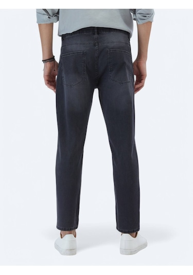 Kip Antrasit Slim Fit Denim Pamuk Karışımlı Pantolon Antrasit