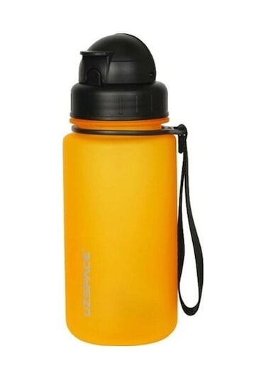 Uzspace 400 Ml Tritan 3024 Pipetli  Water Bottle Matara Sarı