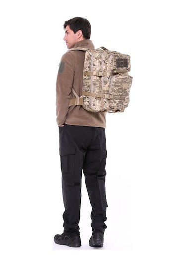 Single Sword 36l Su Geçirmez Outdoor Taktik Sırt Çantası Kamuflaj-Haki Nano