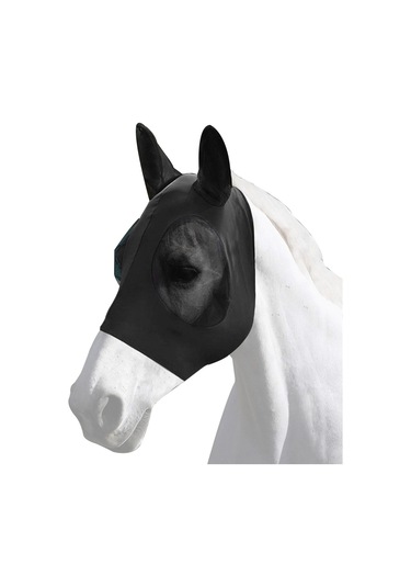 Vkemall Atkı Kuşaklı At Yüz Maskesi, Göz Ve Kulak Koruması, Nemlendirici Ağı, Evrensel Boy, Siyah