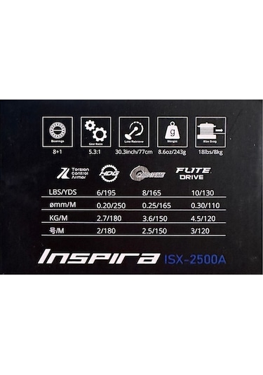 Okuma Inspira Isx-2500a Spin Olta Makinesi