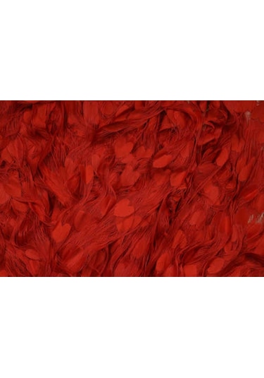 Kalpli Model Kırmızı Renk Ip Perde Hazır Ip Perde 300x270