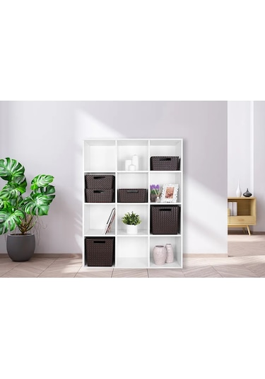 El Casa Kapaklı Saklama Kutusu, Organizer 23 Lt 200706797 Kahverengi