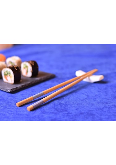 Bambum Hisa 4 Çift Chopstick B1582 Kahverengi