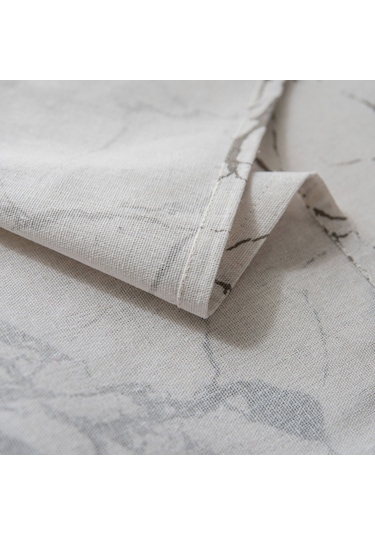 Mermer Desenli Minimalist Masa Örtüsü Örtüsü Masa Örtüsü Pamuk Keten Toz Geçirmez Dolap Örtüsü, Ebat:140x160cm Beyaz Beyaz