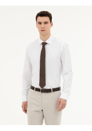 Pierre Cardin Erkek Beyaz Gömlek Basic 50285562-vr013 Beyaz