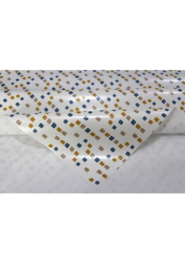 Astarlı Silinebilir Pvc Muşamba Masa Örtüsü 126-a-mavi