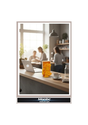 Monbc Çiçek Saçlı Kadın 3d Tasarım Dekoratif Biblo, Hediyelik Ve Ev Ofis İçin Şık Aksesuar