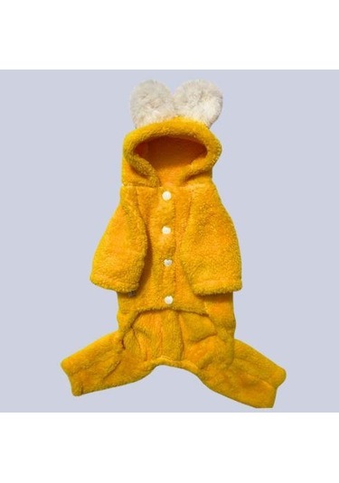 Gedyco Sarı Peluş Küçük Irk Köpek Tulumu