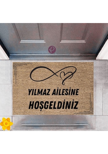 Kapı Önü Paspası Dekoratif Dijital Baskı Kişiye Özel P-2503