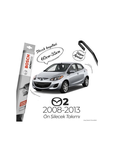 Mazda 2 Muz Silecek Takımı 2008-2013 Bosch Aeroeco