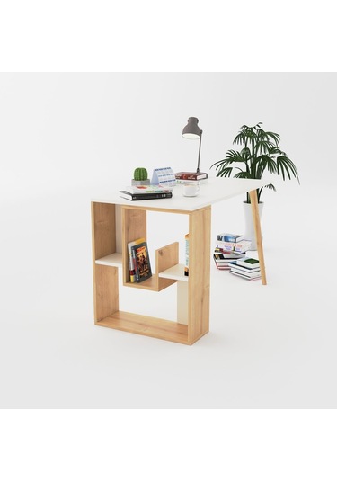 Sally Çalışma Masası Beyaz Meşe