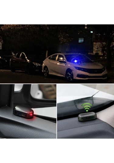 İpek Yıldızı Araç İçin Caydırıcı Solar Enerji İle Şarj Olan Güçlü Yapışkanlı Işıklı Plastik Mini