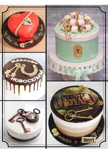 Sherryleis Altın Anahtar Şablonu Silikon Kalıp Anahtar 152097637