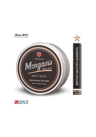 Morgan's Pomade Matt Paste Styling Cream - Doğal Mat Bitiş Şekillendirici Krem 75 ML