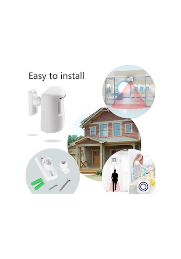 Folinda Ev Güvenliği İçin Akıllı Vücut Algılama Kapı Zili - Bölünmüş Konuk Kabul Cihazı