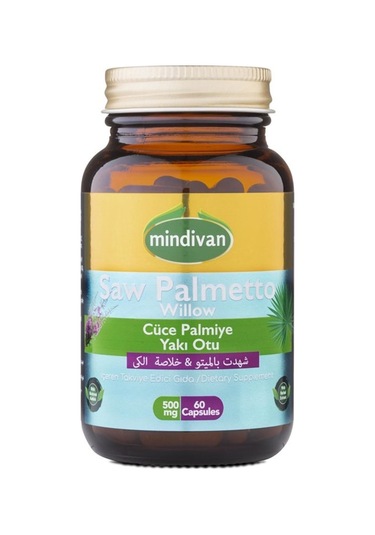 Mindivan Saw Palmetto Willow 60 Kapsül Aromasız
