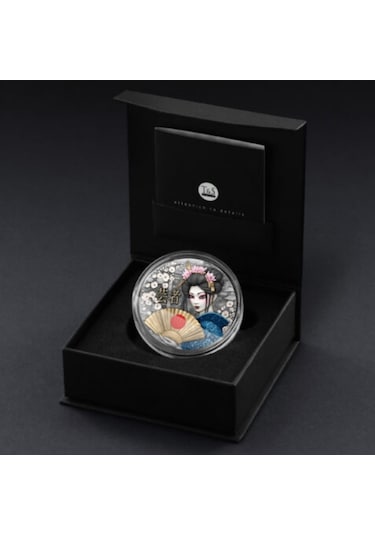 Agakulche Japon Geyşa Gümüş Sikke Coin
