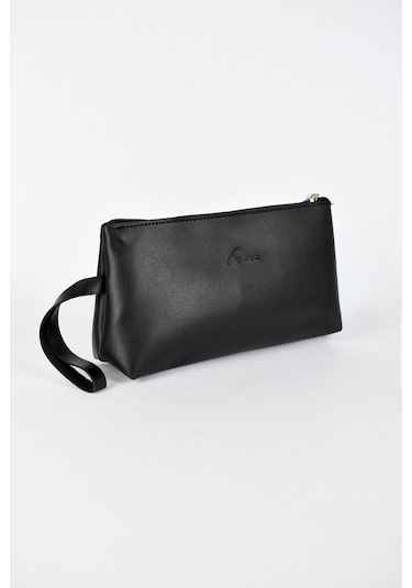 Biriz Kadın Makyaj Çantası - Siyah