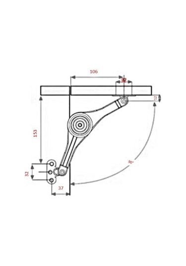 Kalkar / Düşer Mobilya Kapak Makası Şeffaf Plastik, Cırcırlı Dolap Pistonu Şeffaf