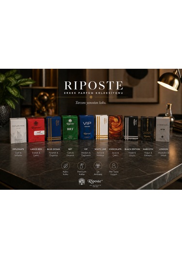 Riposte Charming Blue Erkek Parfüm 100 Ml Baharat - Odunsu