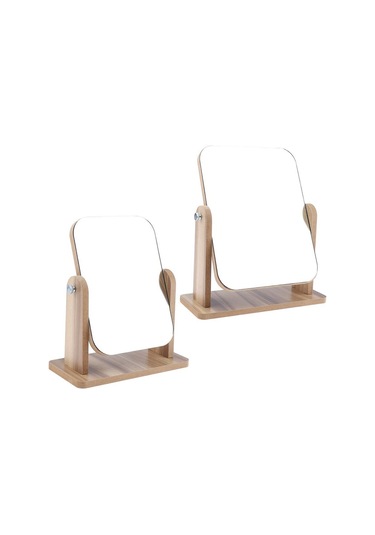 Suntek Ahşap Tabanlı Seyahat 2 Boyutlu Retro Kozmetik Masa