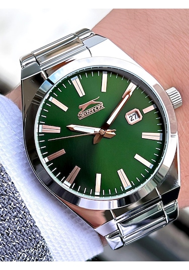 Slazenger Damatlık Ve Takım Elbiye Özel Çelik Kordon 5 Atm Suya Dayanıklı Erkek Kol Saati Sl545.a01 Gümüş