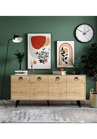 Mirza Modern Konsol 180 Cm Safir Meşe