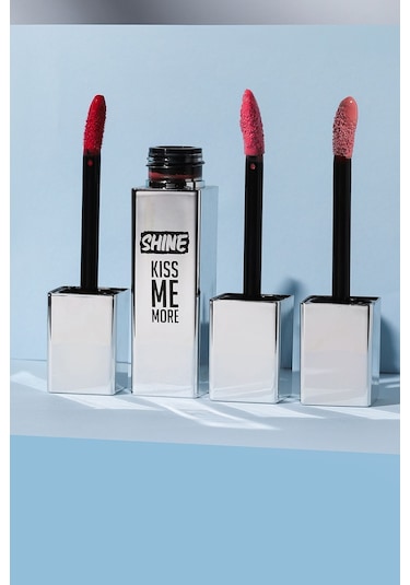 Flormar Shine Kiss Me More Uzun Süre Kalıcı & Parlak Bitişli Likit Ruj 004 Fall Rose