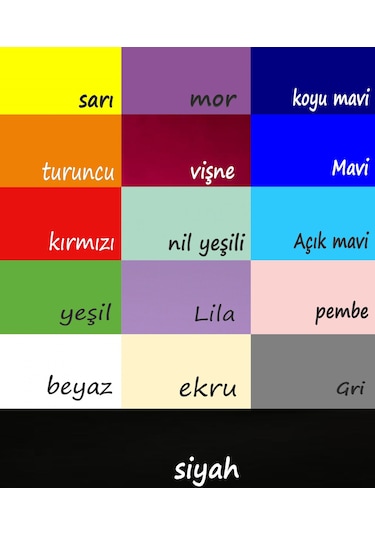 Çocuk Odası Çok Renkli Tergal Tül